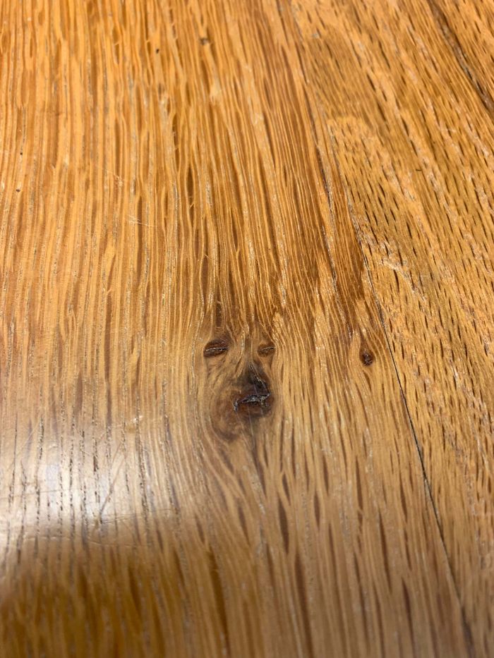 This Wood Grain On My Desk That Looks Like A Dog