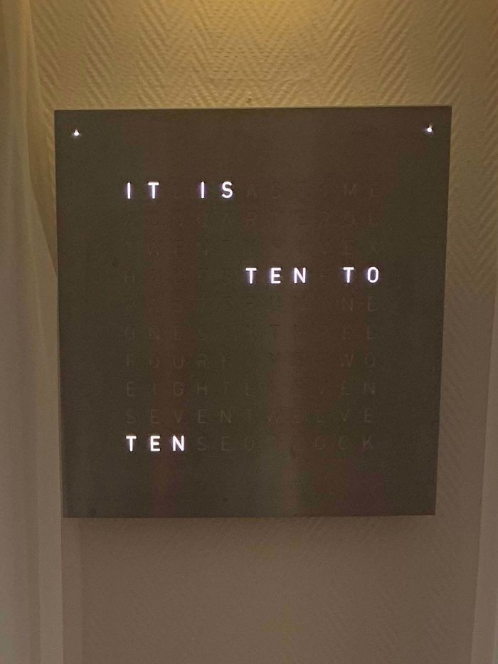 This Clock With Words Only