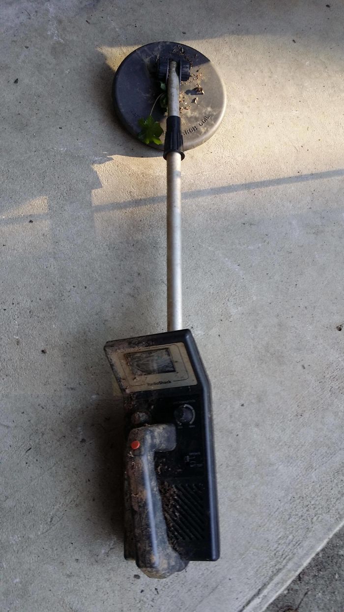 My 11-Year-Old Son Asked For & Received A Metal Detector For Christmas. He Took It Out On My Parent's Property, And This Was One Of The First Things He Found