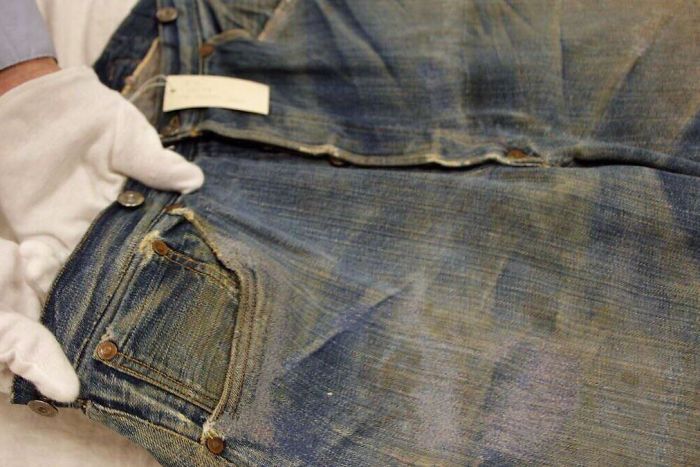136-Year-Old Levi's Jeans Found In A Goldmine Looks Just Like A Pair From Today