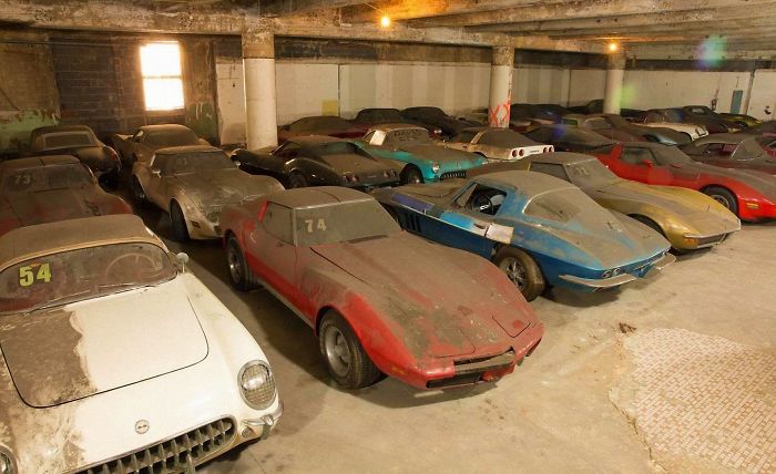 36 Vettes From An 80s Promtional. One From Each Production Year From 1953 To 1989 Found Sitting In A Nearly Abandoned New York City Storage Lot For About 25 Years