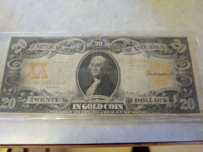 A 111-Year-Old Gold Note We Found Under A Couch At An Estate Cleaning