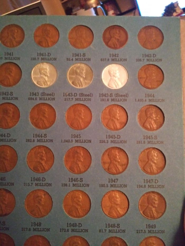 These Steel Pennies From The Copper Shortage During WWII