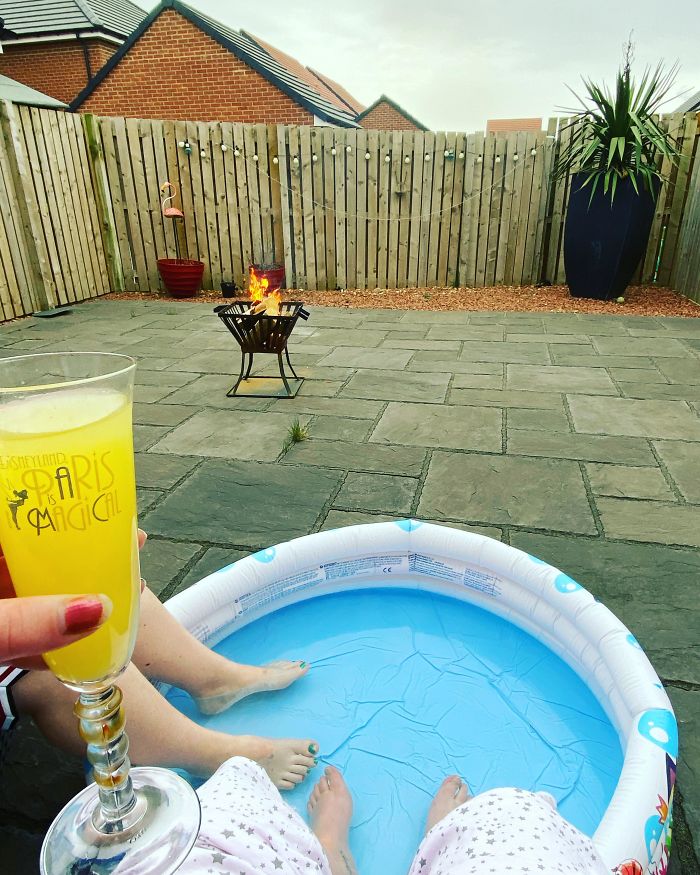 Birthday During The Outbreak. Holiday Cancelled. So We Brought The Pool To Us