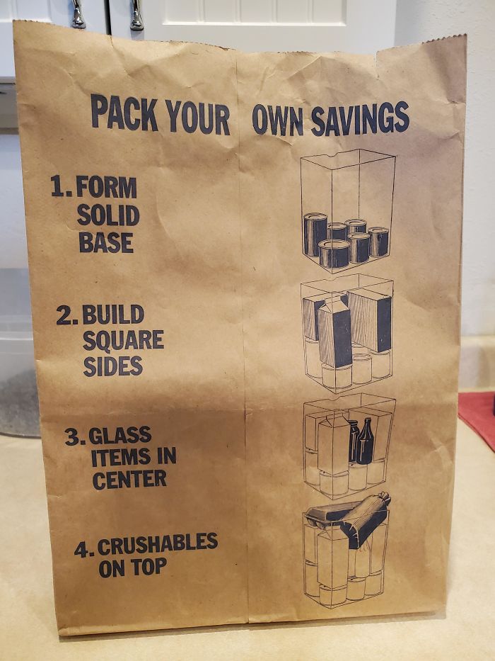 This Paper Bag That Shows You How To Pack It