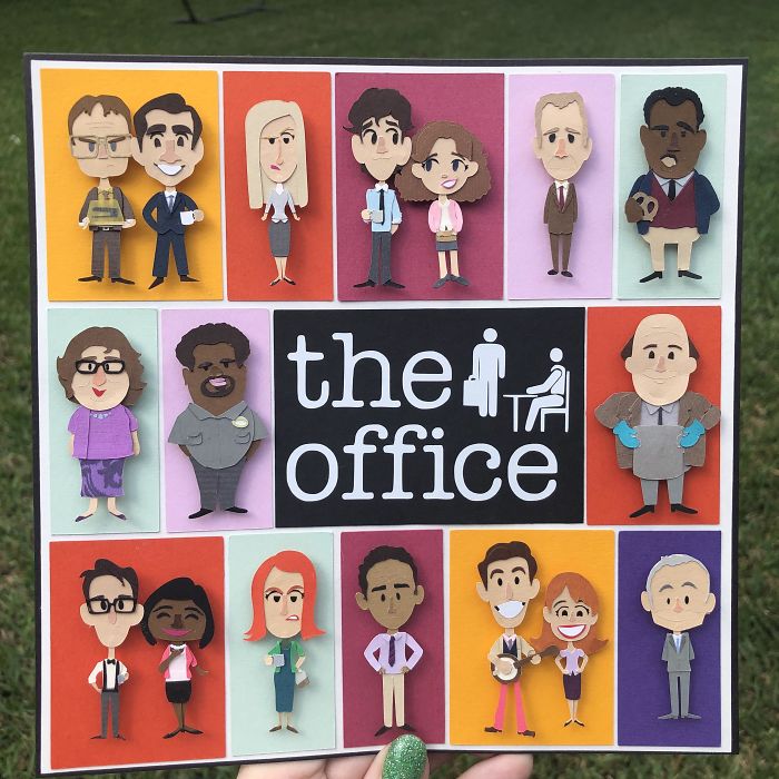 I Made A Teeny Tiny Paper Version Of All The Office Characters Because I Have Time To Kill