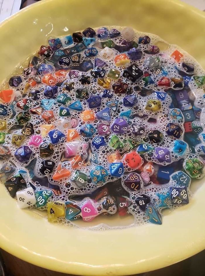 With All This Time At Home Now, Tabletop Gamers, Wash Your Dice