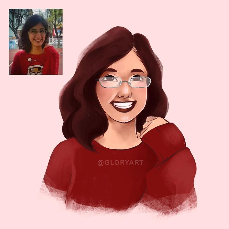 I Draw My Instagram Followers As Illustrated Characters To Level Up My Art Skills.