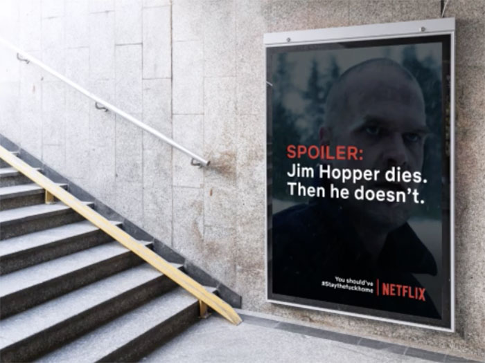 These 5 Billboards That Spoil Your Favorite Netflix Shows If You Leave Your Home Are Being Praised As A Good Idea