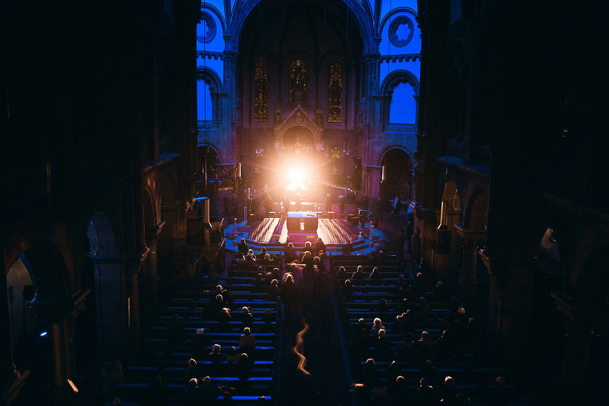 Blinding Lights And Immersive Sounds Evoke Essential Questions In Church. Blinding Lights And Immersive Sounds Evoke Essential Questions In Church.