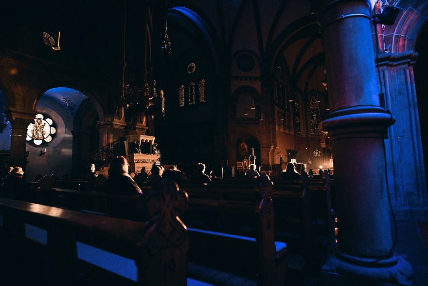 Blinding Lights And Immersive Sounds Evoke Essential Questions In Church. Blinding Lights And Immersive Sounds Evoke Essential Questions In Church.