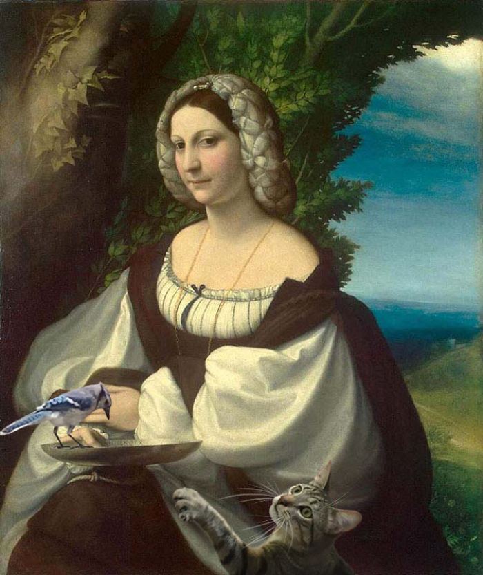 "Portrait Of A Lady" With Giorgio, Antonio Correggio