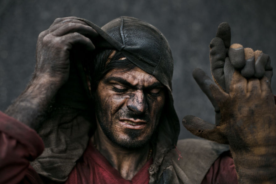 "Coal Miner" By Azin Haghighi, Finalist
