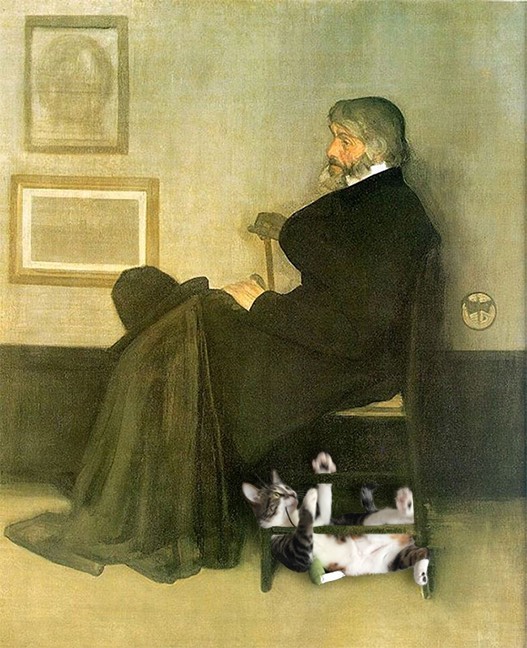 "Arrangement In Grey And Black, No.2: Portrait Of Thomas Carlyle" With The Dumpling, James Abbott Mcneill Whistler