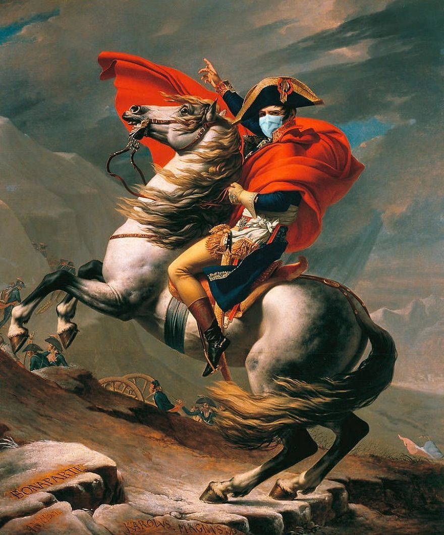 Tallenge Napoleon Crossing The Alps By Jacques Louis David, 1801-1805