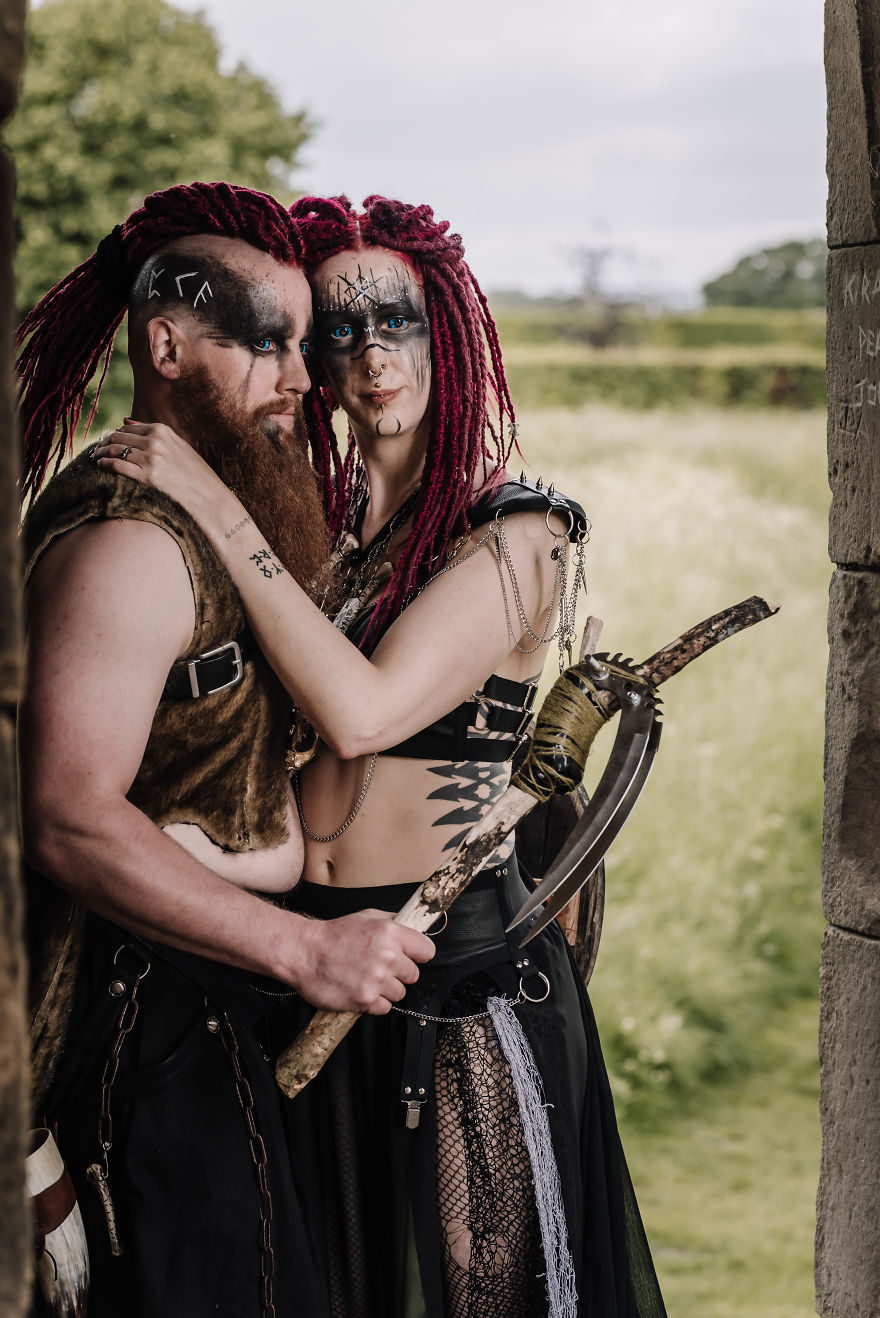 We Recreated Their Wedding Day As Post-Apocalyptic Vikings