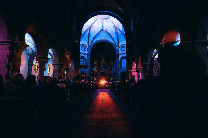 Blinding Lights And Immersive Sounds Evoke Essential Questions In Church. Blinding Lights And Immersive Sounds Evoke Essential Questions In Church.