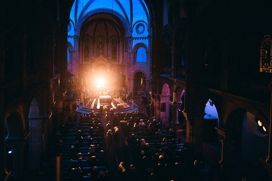 Blinding Lights And Immersive Sounds Evoke Essential Questions In Church. Blinding Lights And Immersive Sounds Evoke Essential Questions In Church.
