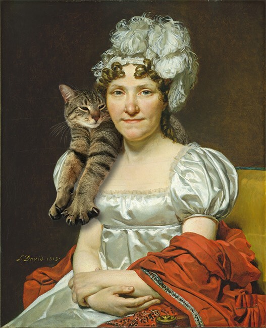 "Madame David" With Giorgio, Jacques Louis David