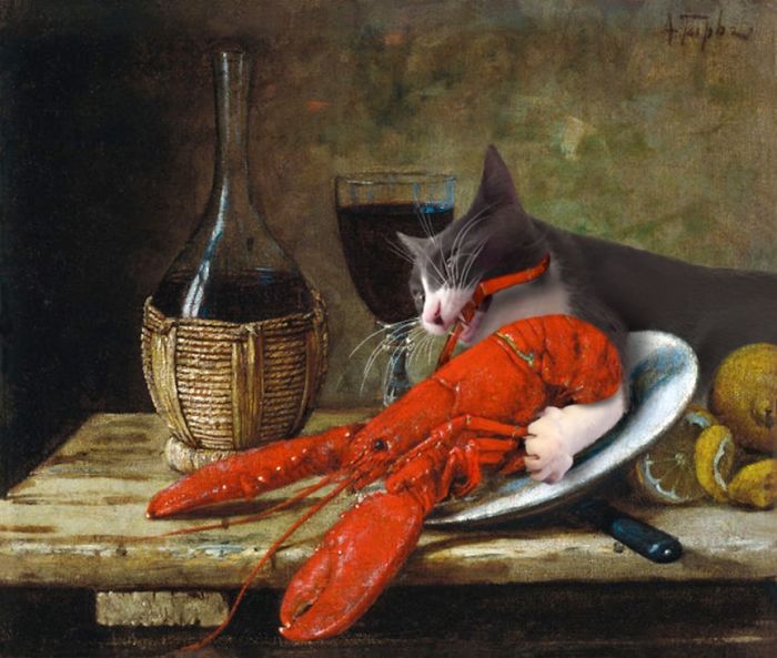"Still Life With Crayfish" With Moochie, Alfred Hirv