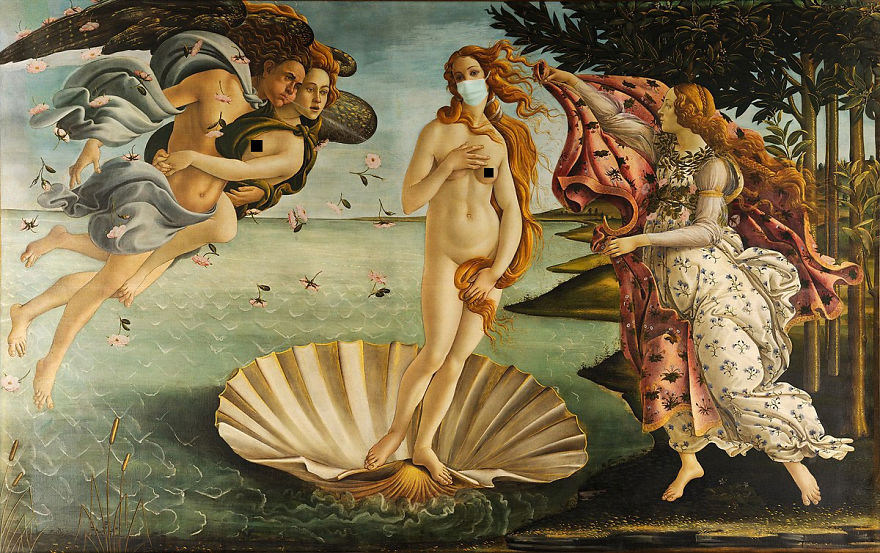 Birth Of Venus By Sandro Botticelli, 1485-1486
