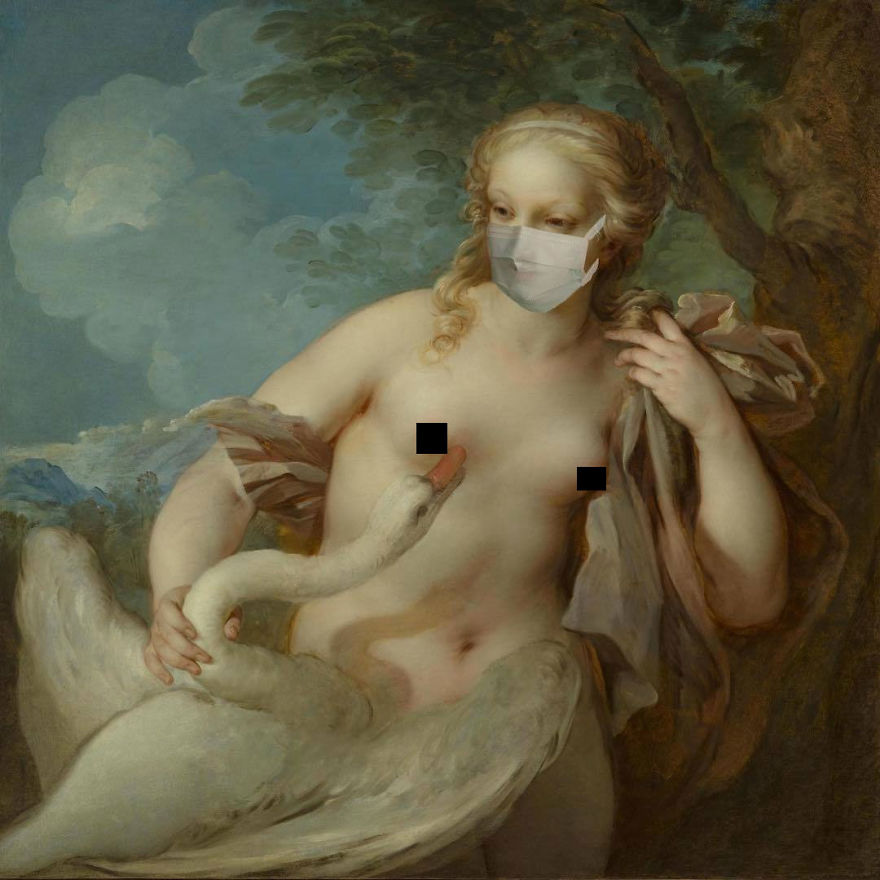 Leda And The Swan By François Le Moyne, 1720