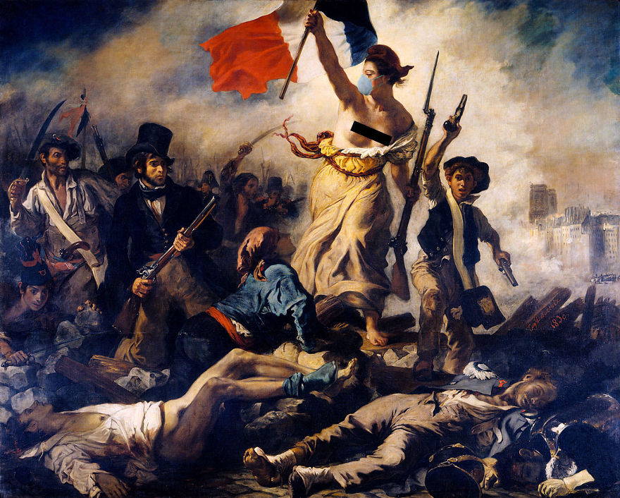 Lady Liberty Leading The People By Eugène Delacroix, 1830
