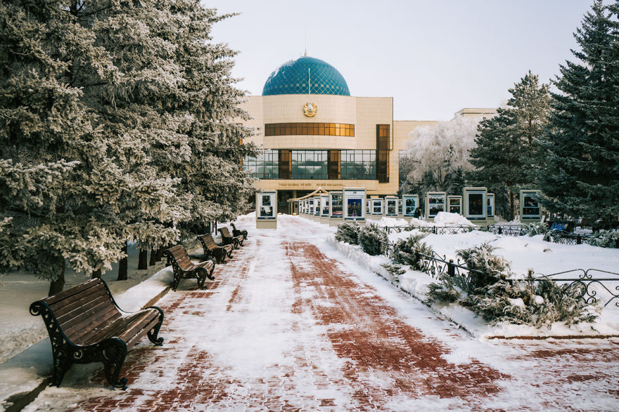 I Visited Nur-Sultan - The Cosmic Capital City Of Kazakhstan During Foggy Winter Time And I Felt Like I Landed On The Other Planet.