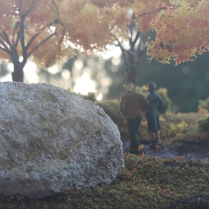 Miniature Ho Scale
"Out For A Walk"