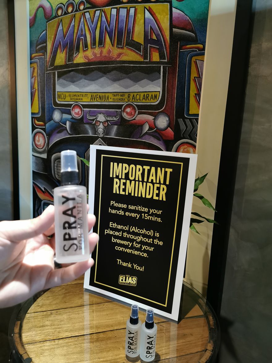 A Brewery In Manila Made "Craft Alcohol Sprays" To Fight Shortage Of Sanitizers Due To Covid-19