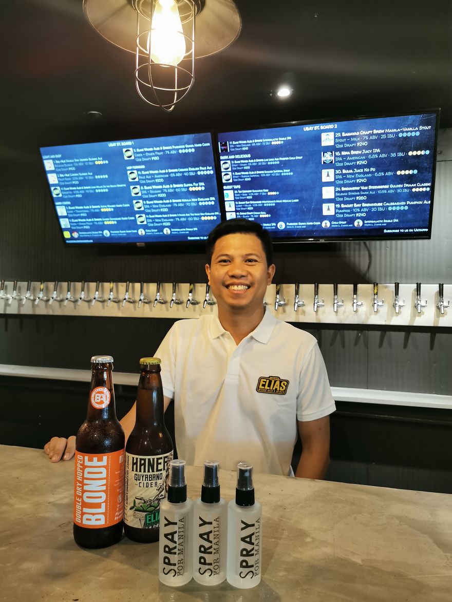 A Brewery In Manila Made "Craft Alcohol Sprays" To Fight Shortage Of Sanitizers Due To Covid-19