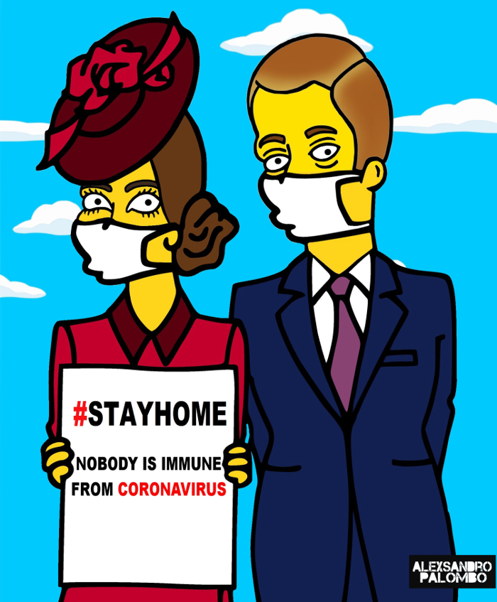 The Simpsons, Family Guy, And Royal Families Encourage People To Stay At Home To Stop Coronavirus