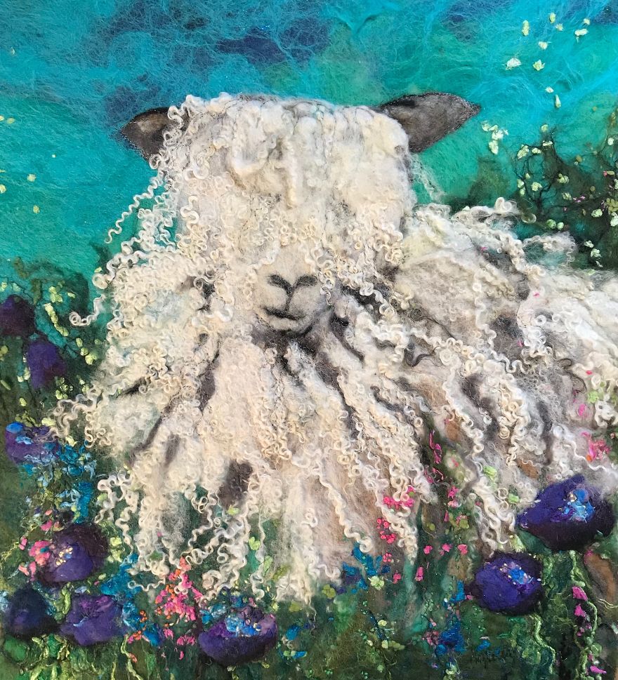 Art In Felt & Stitch ~ Painting With Fibres