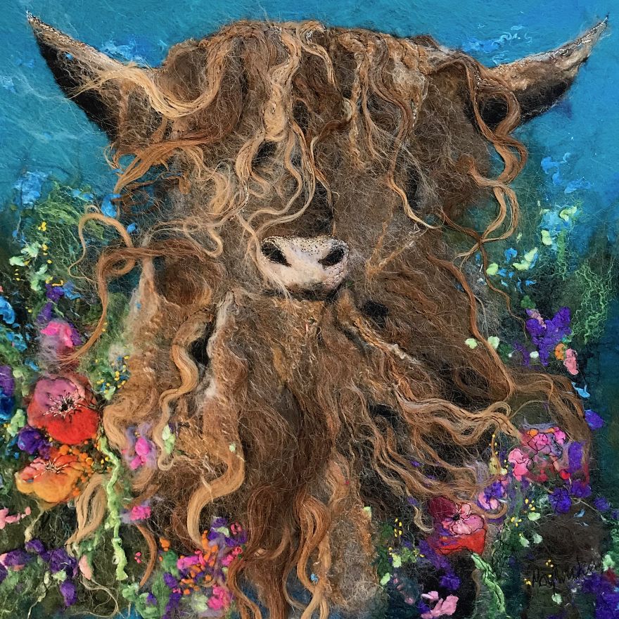 Art In Felt & Stitch ~ Painting With Fibres