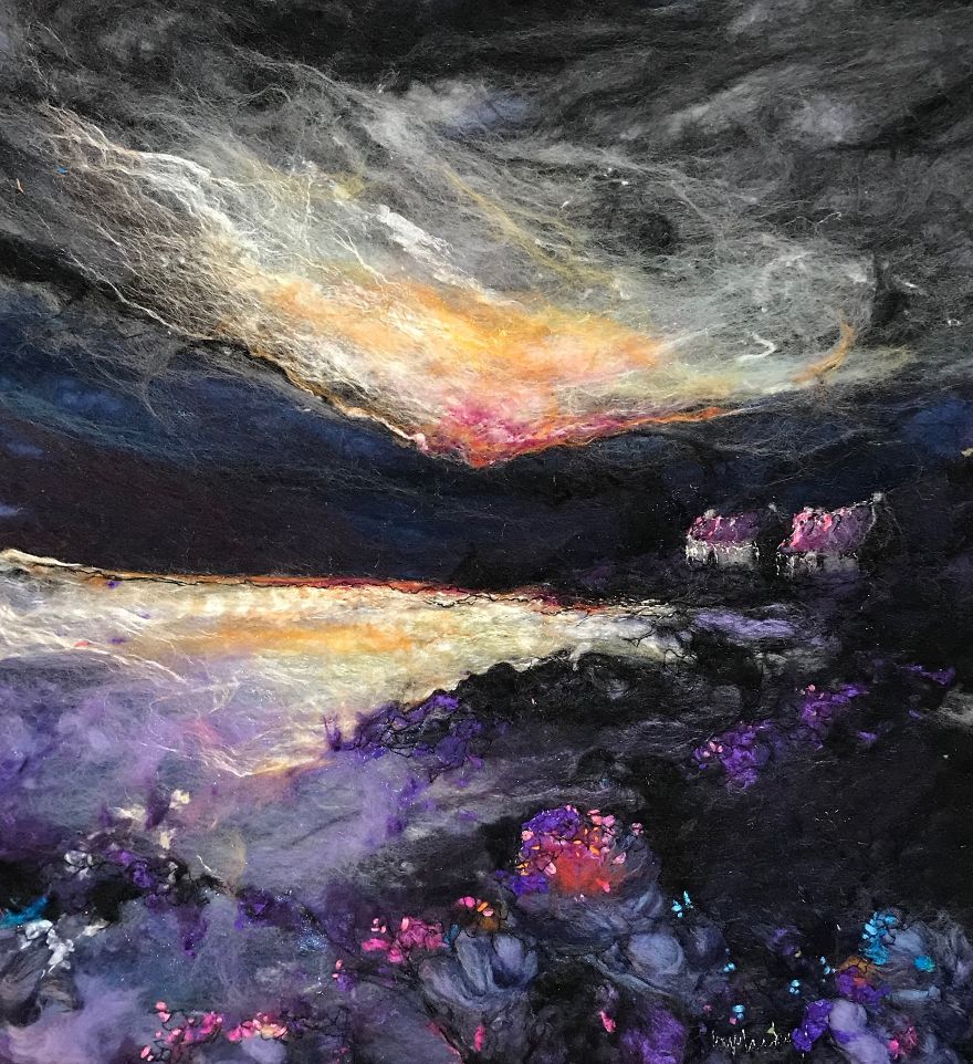 Art In Felt & Stitch ~ Painting With Fibres