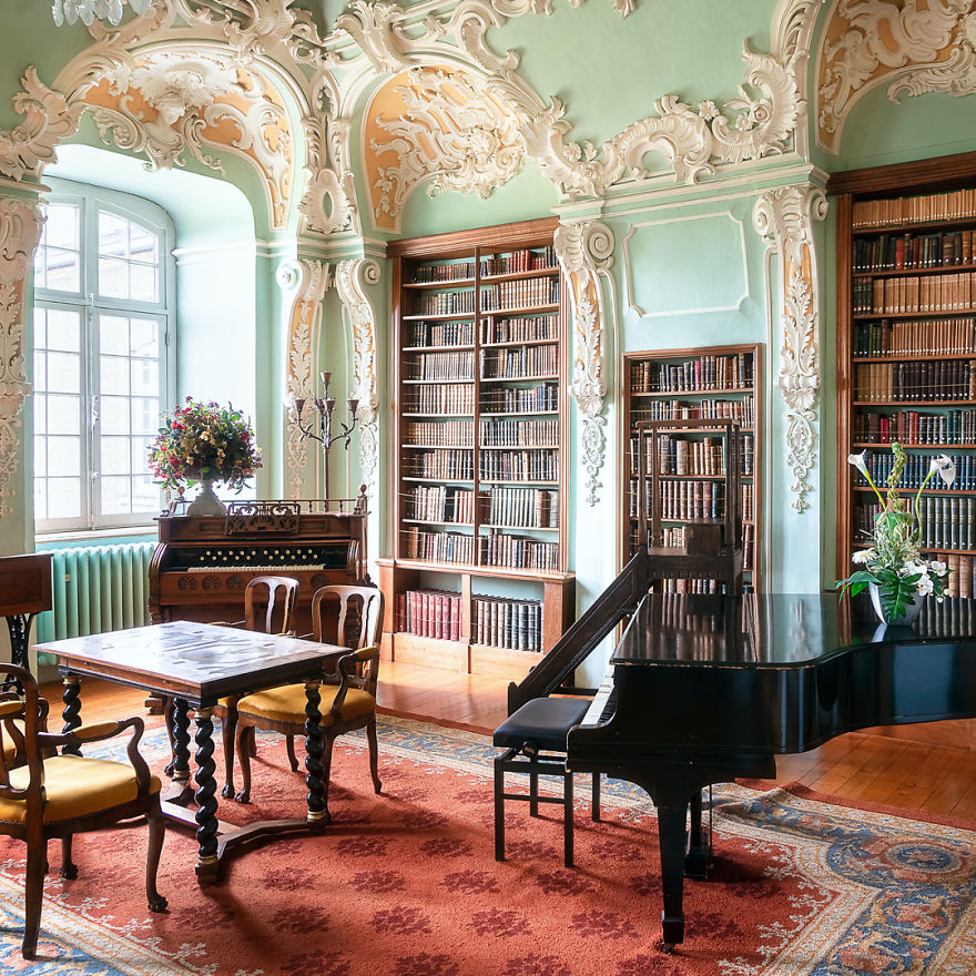 Rococo Library Built In The 18th Century