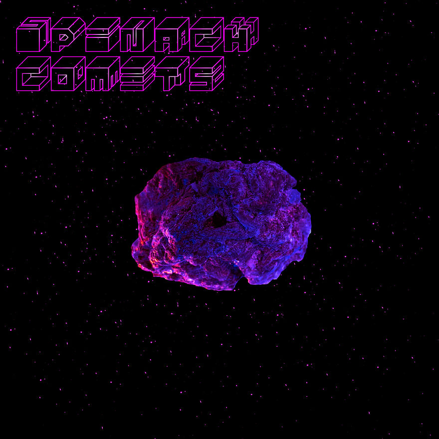 Made With Frozen Spinach Cubes, I Present To You... Spinach Comets!