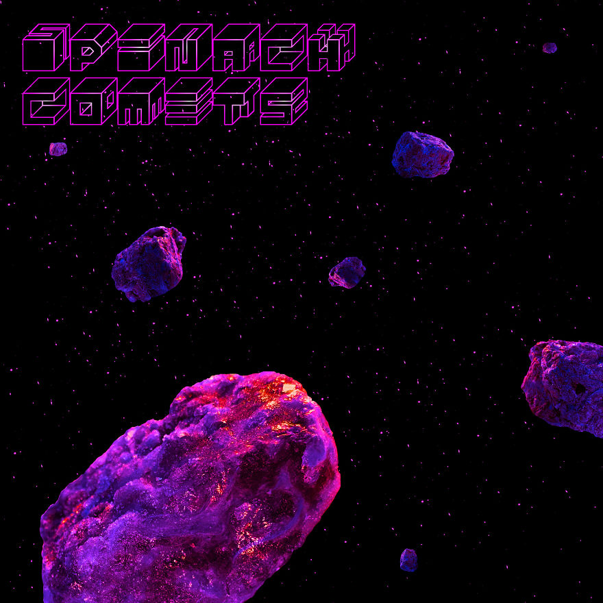 Made With Frozen Spinach Cubes, I Present To You... Spinach Comets!