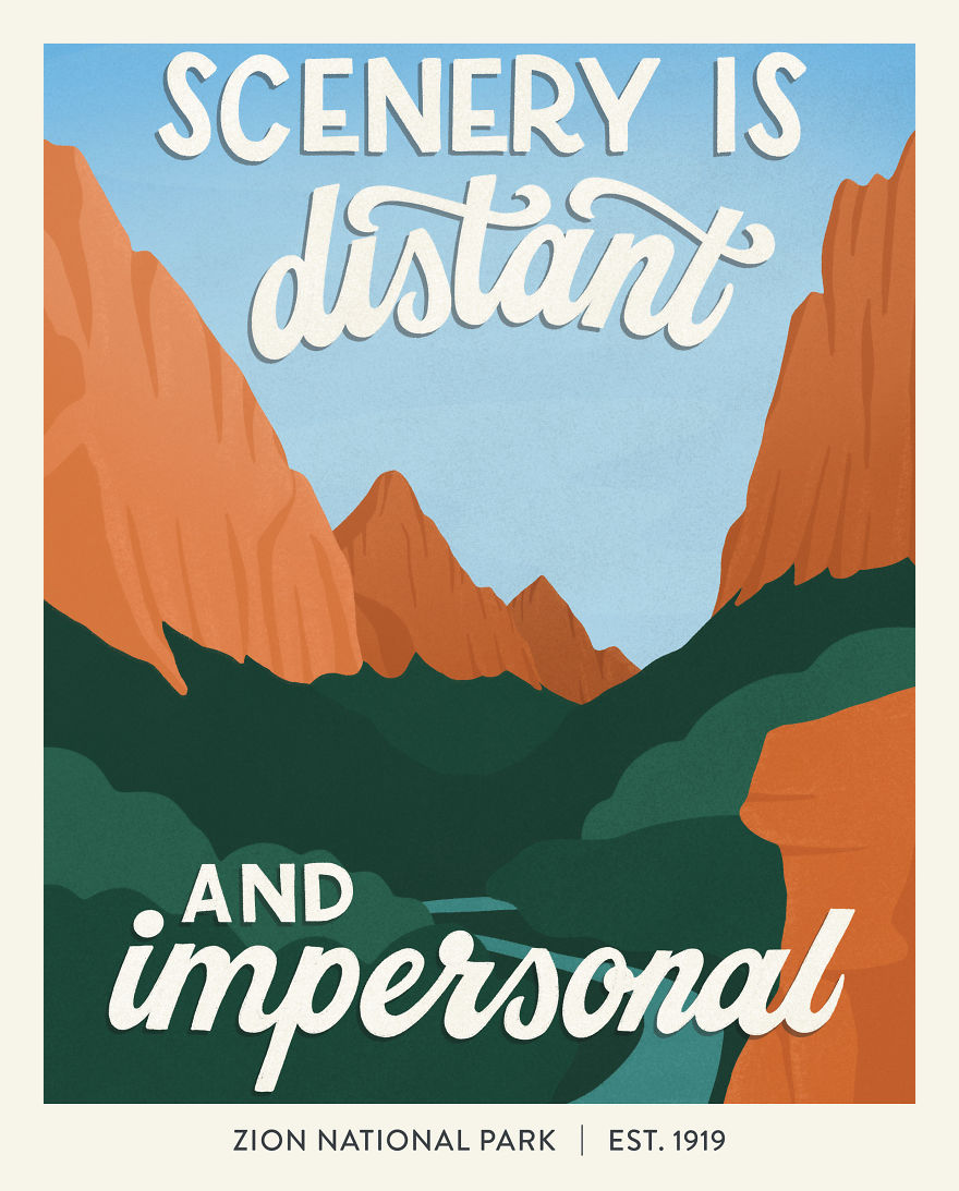 Illustrated Zion National Park