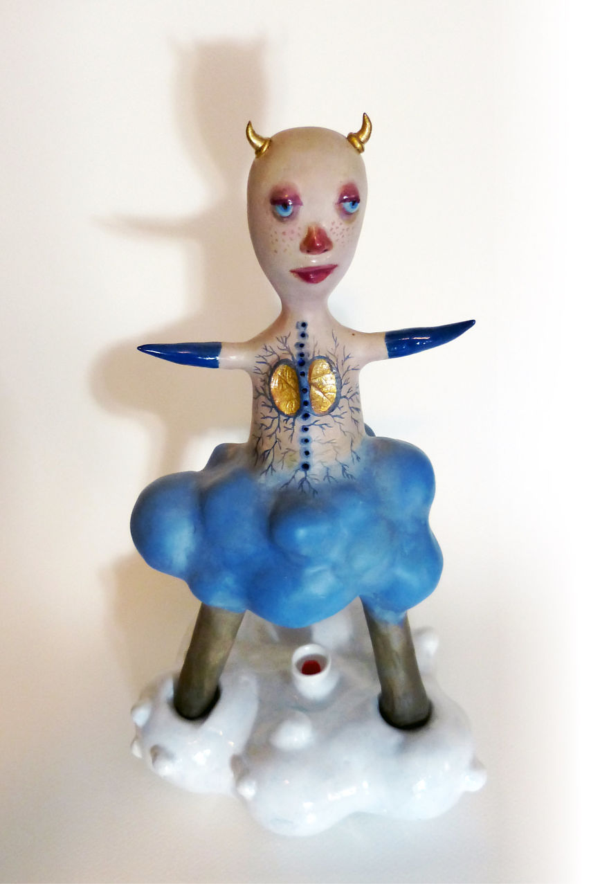 People Of The Clouds - 12 Hybrid Creatures Made Of Clay And Paint.