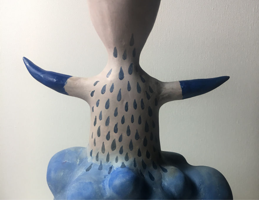 People Of The Clouds - 12 Hybrid Creatures Made Of Clay And Paint.