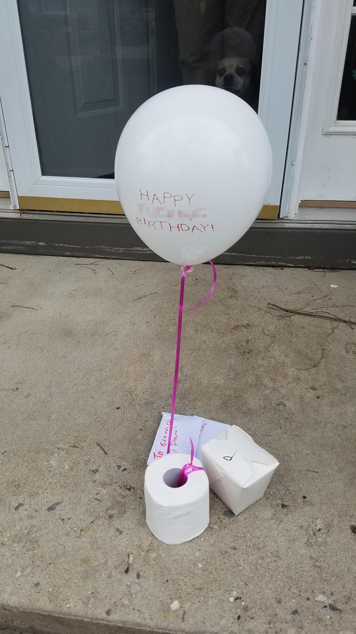 Had To Leave Mom's Birthday Present On The Steps
