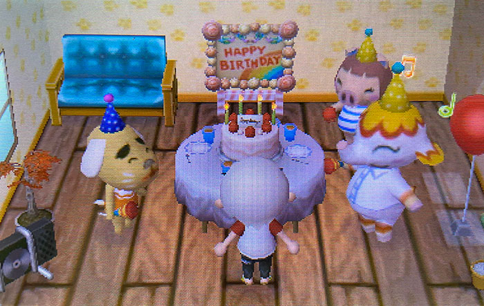 Can’t Celebrate My Birthday IRL Because Of The Quarantine, So Shed Some Happy Tears When I Turned On My Game This Morning And My Villagers Threw Me A Party