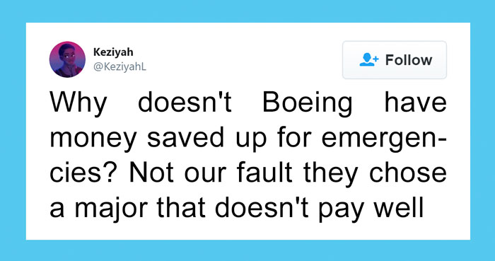 Woman Responds To Companies Failing Because Of Coronavirus By Saying The Same Things Poor People Hear