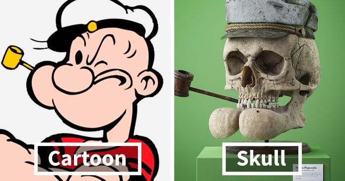 Anatomically Correct Skulls Of Popular Cartoon Characters By Czech Artist  Filip Hodas | Bored Panda