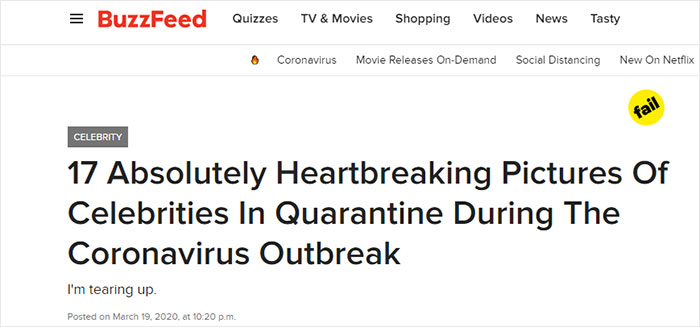 Celebrities Are Sharing Their Quarantine Experiences, Some People Find It Offensive