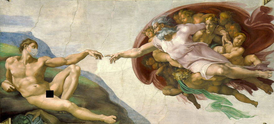 The Creation Of Adam By Michelangelo, 1512