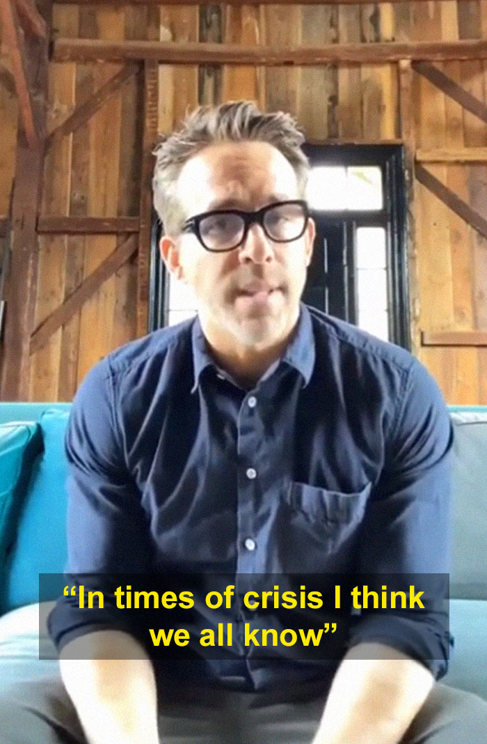Ryan Reynolds Films Hilarious Coronavirus PSA Video For Canada That Gently Mocks Celebrities