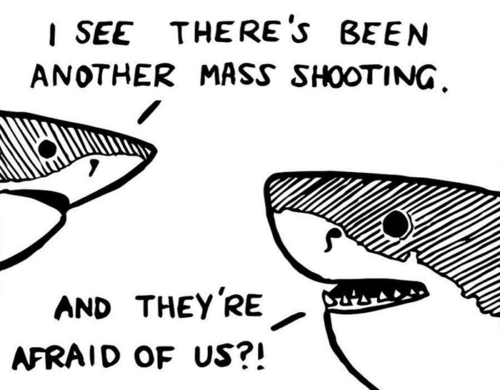 Here Are Our 30 Best Comics That Depict The Snarky Conversations Between Sharks And Other Aquatic Life
