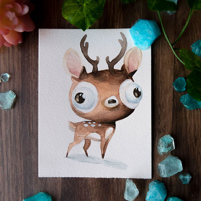 I Try To Make Your Day Better With These Paintings Of Derpy Animals I Made (12 Pics)